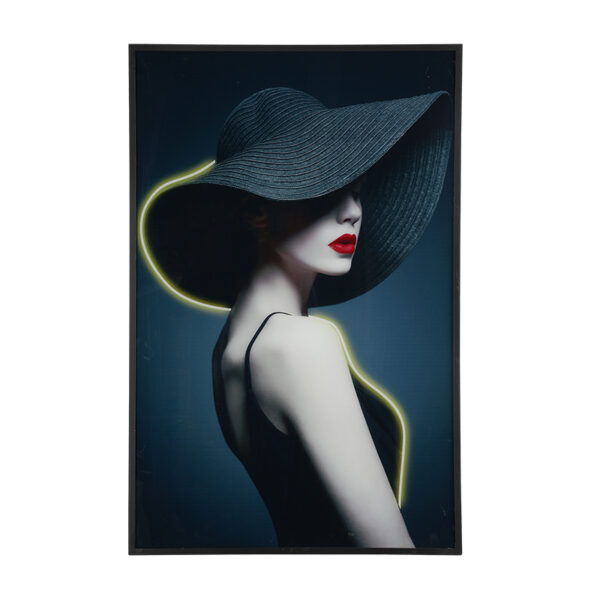 Wall art light BH02 with acrylic portrait, LED turned off